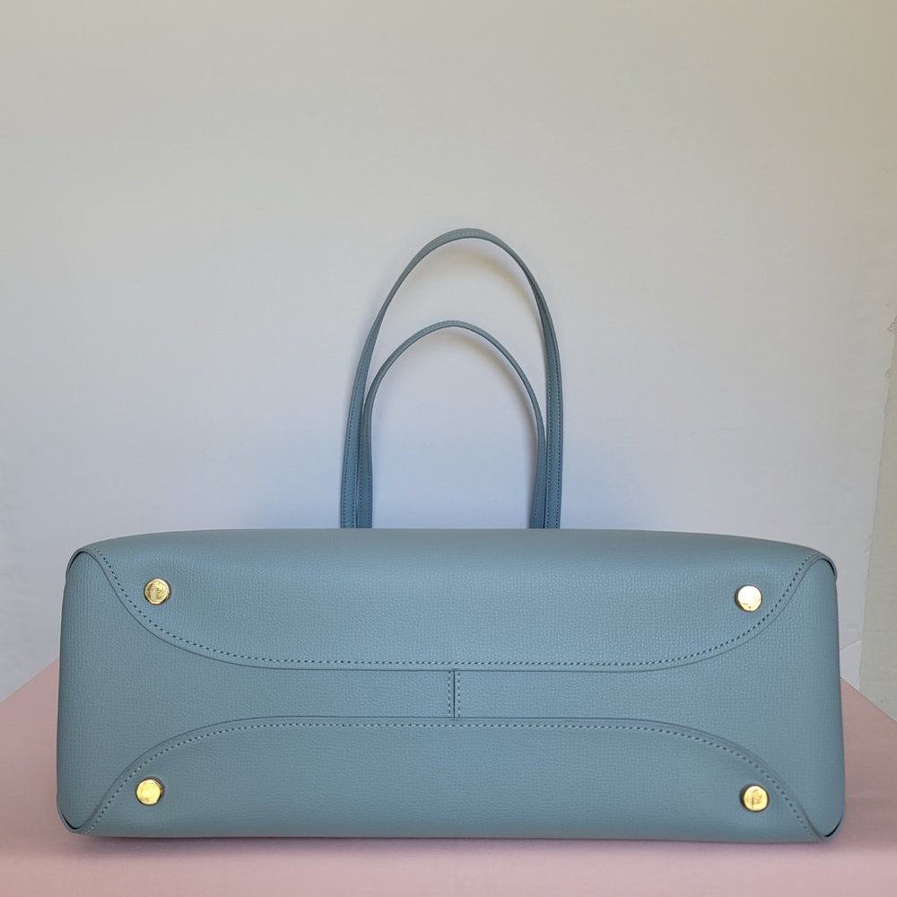 KATE SPADE All Day Crossgrain Leather Top-zip Large Tote- Ocean Beach color 🎈⭐ - Picture 10 of 16